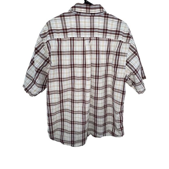 Men’s Carhartt Plaid Short Sleeve Button Up Shirt - Picture 5 of 5